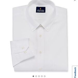 Stafford Men's Classic White Dress Shirt